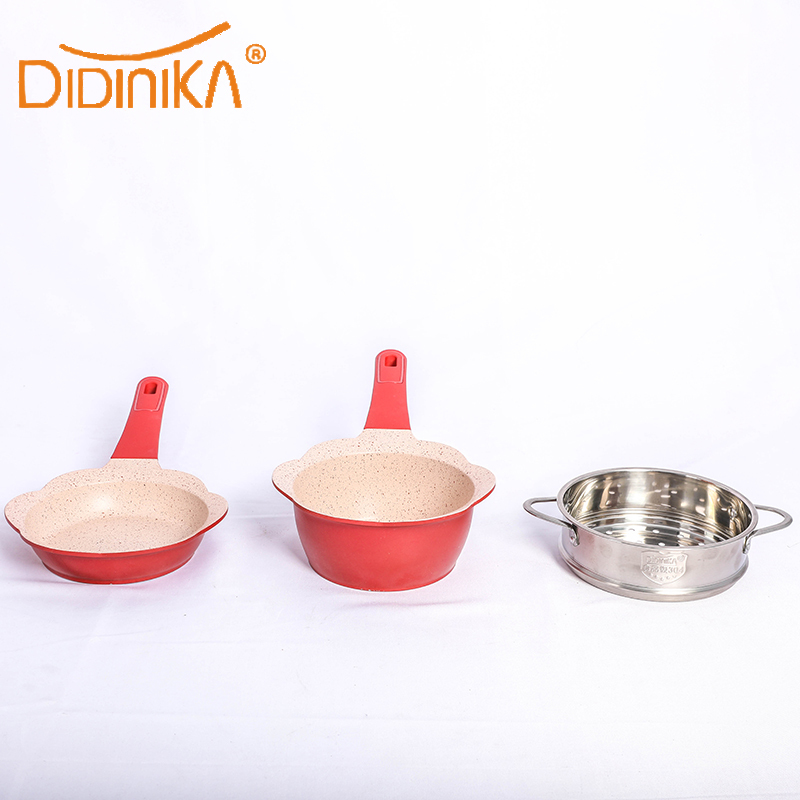 迪迪尼卡(Didinika)宝宝辅食锅婴儿辅食奶锅16cm小锅平底奶锅煎锅套锅汤锅麦饭石不粘锅煮泡面热牛奶锅高清大图