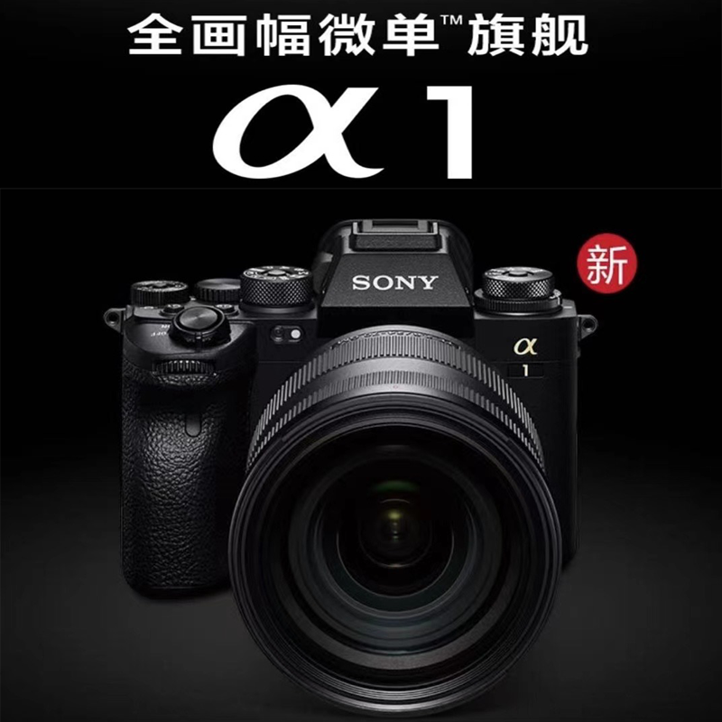 索尼(SONY)Alpha 1/ILCE-1/A1/a1/α1全画幅旗舰微单数码相机 单机身 索尼相机 5010万像素 vlog拍摄 8K视频 5轴防抖 海外版