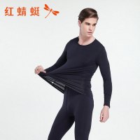 红蜻蜓(RED DRAGONFLY)男款保暖内衣热销薄款圆领男士保暖内衣套装男士莫代尔贴身保暖内衣男士打底秋衣秋裤