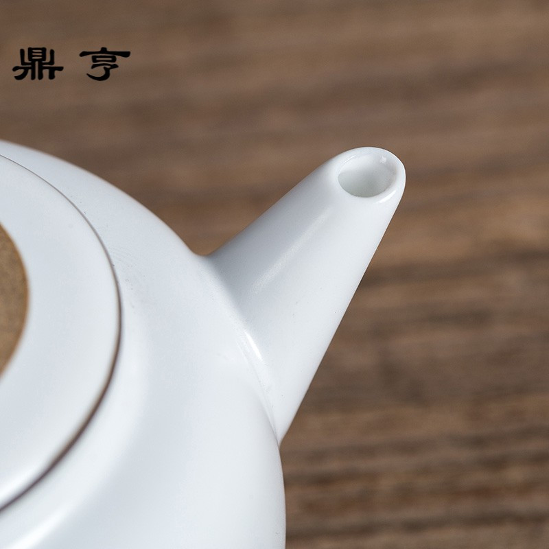 鼎亨景德镇茶壶陶瓷套装功夫茶具陶泥单壶过滤泡茶壶手绘手工定制