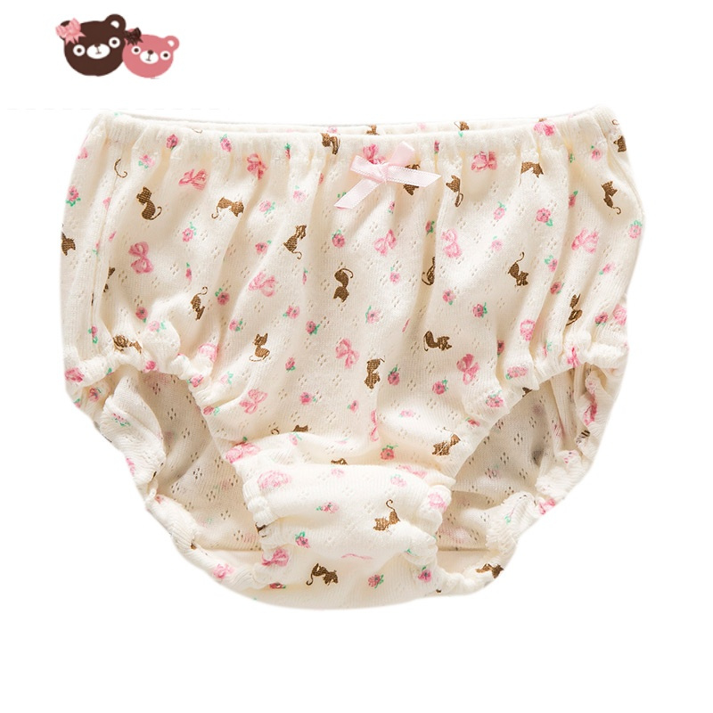 绿彩虹光女童内裤宝宝三角裤不夹pp夏季宽松中小童小内裤柔软