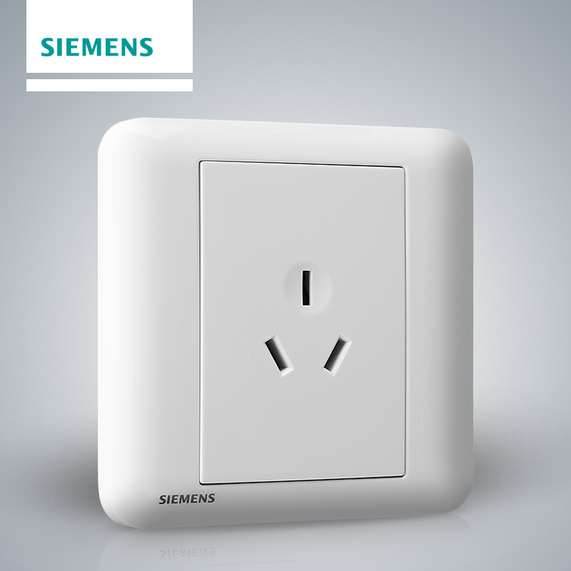 西门子(SIEMENS)开关插座 皓睿玉釉白系列10A三孔电源插座5UB01133NC01