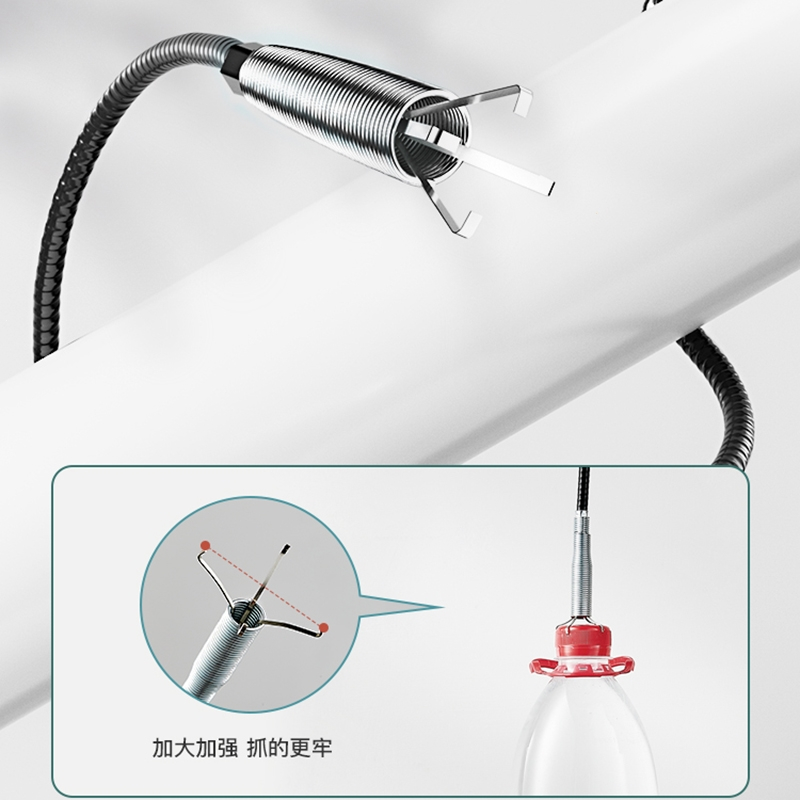 管道四爪取物器米魁下水道疏通器专用工具厕所马桶地漏堵塞家用清洁器