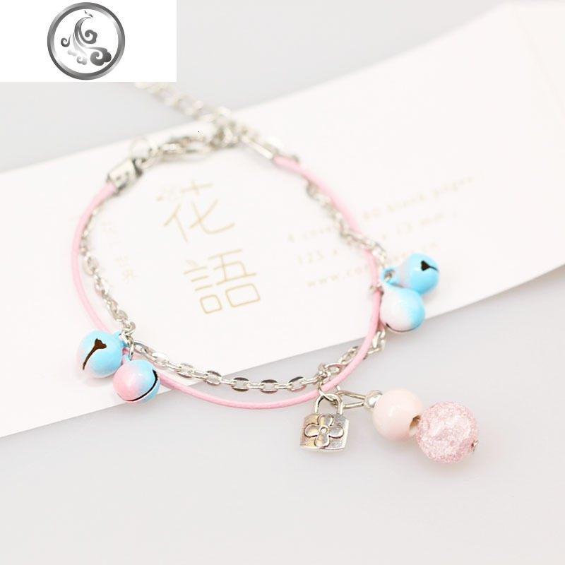闺蜜铃铛手链女手环学生三人韩版简约古风二人网红可爱少女心森系jimi