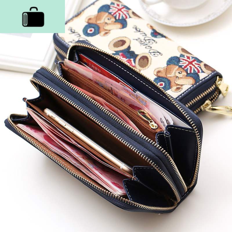 钱包女长款女士钱包2019新款女日韩版拉链多功能手拿包女NEW LAKE高清大图