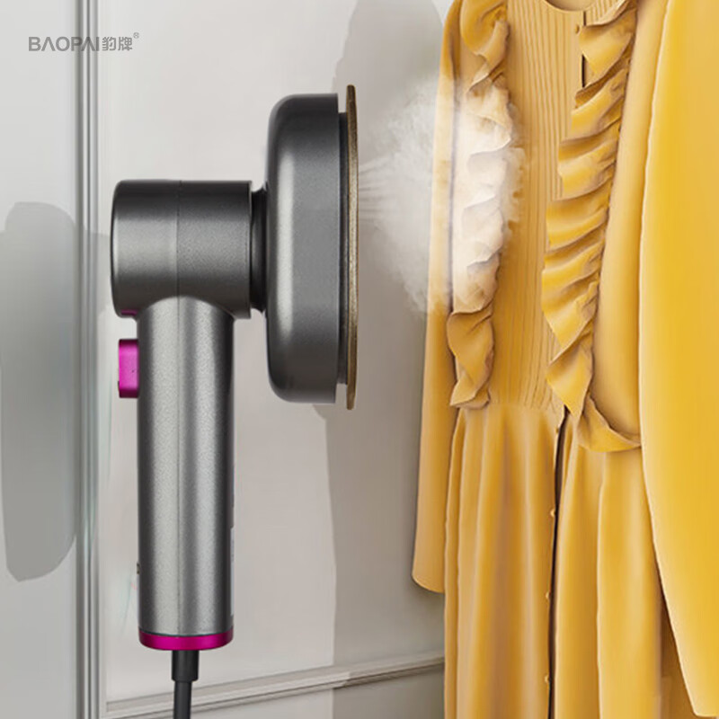 豹牌(BAOPAI) 深入衣服纤维快速除皱豹牌手持熨烫机(挂烫+平烫) BP-EN801高清大图