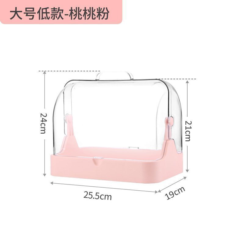 家柏饰(CORATED)网红化妆品收纳盒宿舍学生桌面家用防尘梳妆台护肤品置物架口红盒高清大图