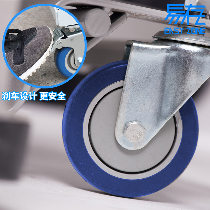 易存仓库超市移动登高车物流理货登高梯子仓储登高平台取货推车