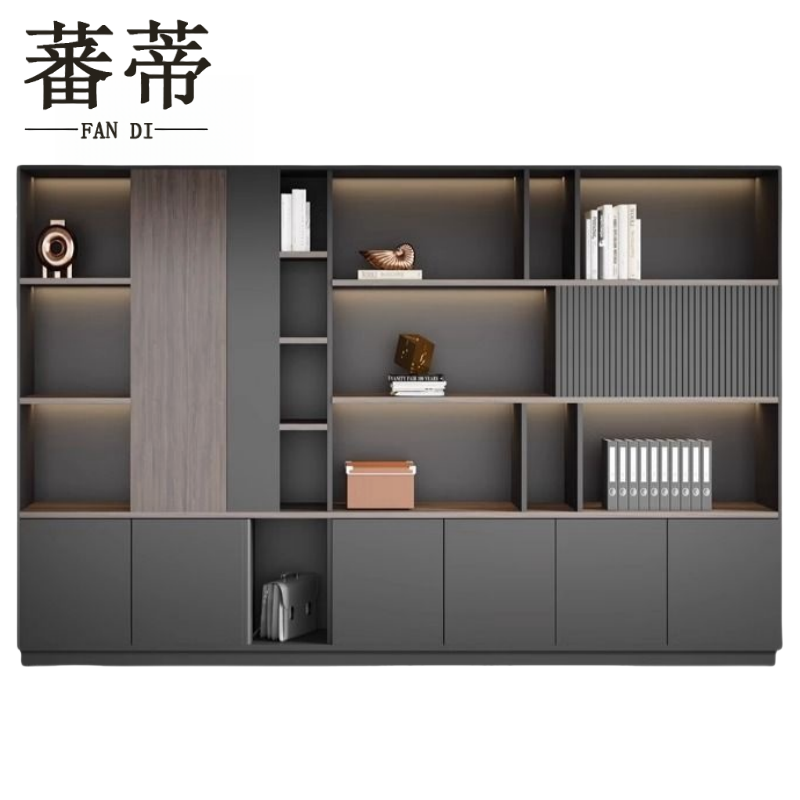 蕃蒂 办公书柜七门 台