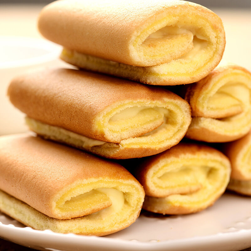 盼盼瑞士卷夹心蛋糕 240g 香蕉味 早餐面包 传统糕点 零食小吃