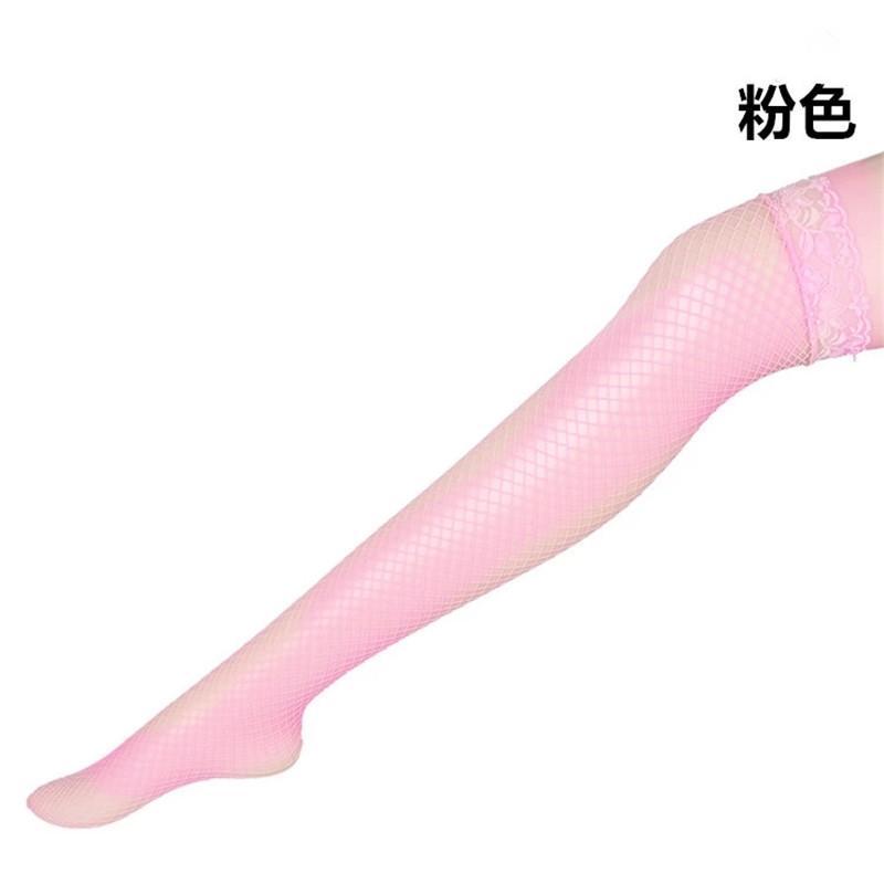 性感情趣内衣服黑丝袜蕾丝花边成人激情女长筒袜中网袜透明渔网袜制服诱惑7204