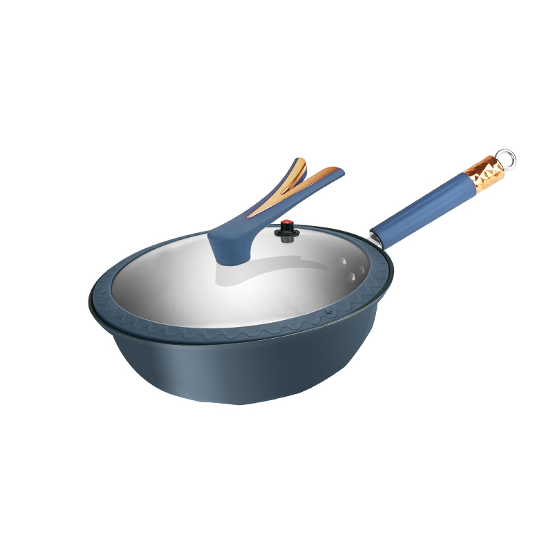 EKCO EK-WRLWYC03ZX/KZ 威尔蓝微压炒锅32CM(单位:个)高清大图