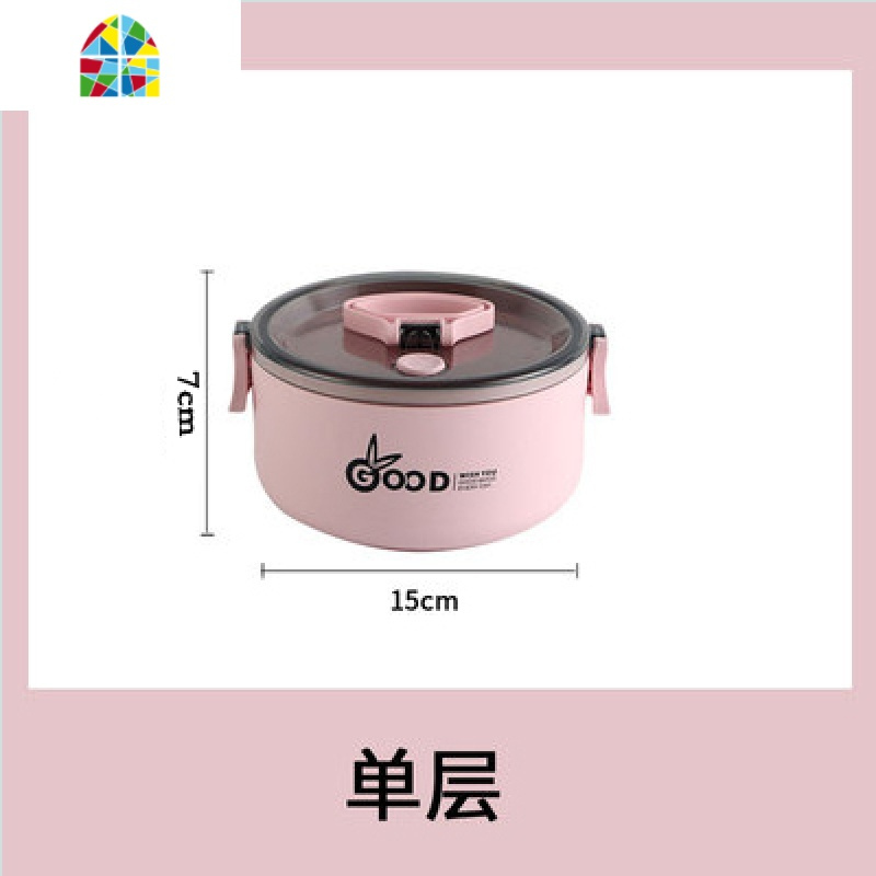 保温盒饭盒女可微波炉加热上班族双层便携带饭便当盒大容量1人雯 FENGHOU 浅紫色双层+汤罐+保温袋
