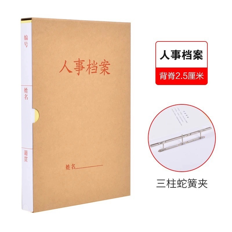 铁斯特 人事档案盒 (可定制文字 图案)TST-D066 25mm 个高清大图