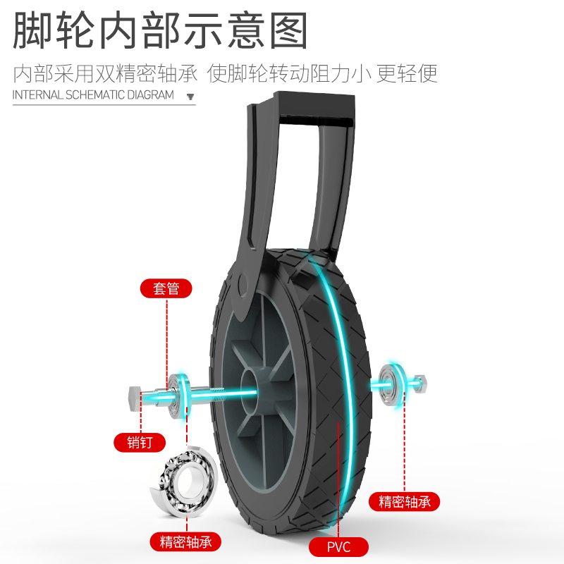 新越昌晖户外折叠车野营车露营车野餐车营地车多功能小推车搬运便携手推车买菜车购物车带刹车手拉车 YYC-01Z高清大图
