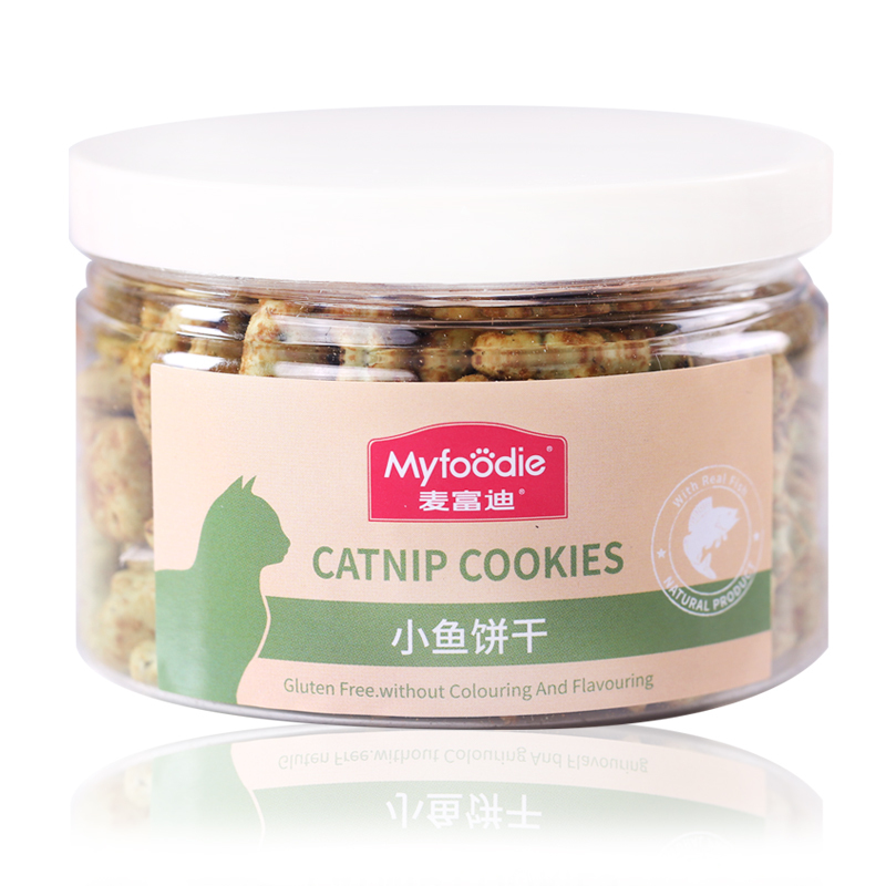 麦富迪猫饼干零食小鱼干猫薄荷猫咪零食磨牙洁齿成幼零食55g