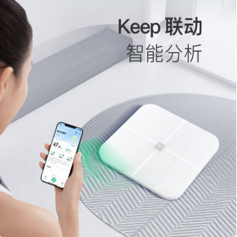 Keep体脂秤智能体重秤电子秤智能互联APP蓝牙WIFI全面追踪精准同步新款S2SET1旗舰版-智能体脂称S2-流光秘境高清大图