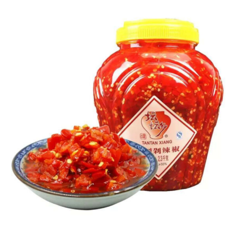 CCSM 湖南特产 坛坛乡精制剁辣椒酱2.3kg剁椒鱼头辣椒酱下饭菜拌饭酱红剁椒调料 (5瓶起订,单拍不发)