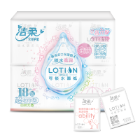 洁柔 手帕纸 Lotion系列 四层6片*18包 小包纸巾 面巾纸 乳霜纸 保湿纸 迷你型面纸餐巾纸