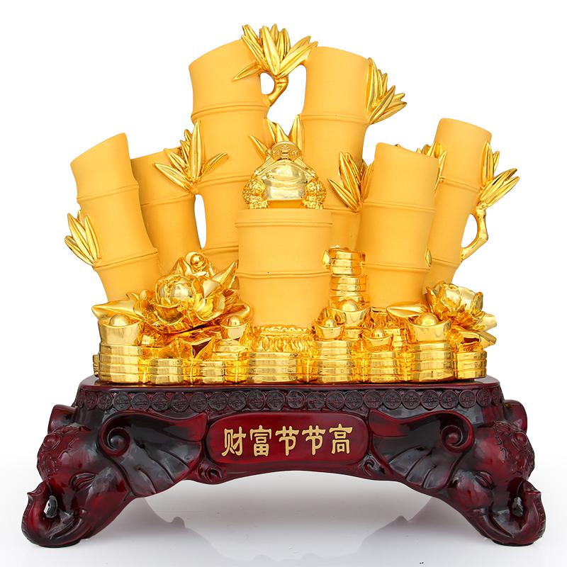 美帮汇竹子工艺品创意摆件财富节节高家居客厅装饰店铺开业礼品高清大图