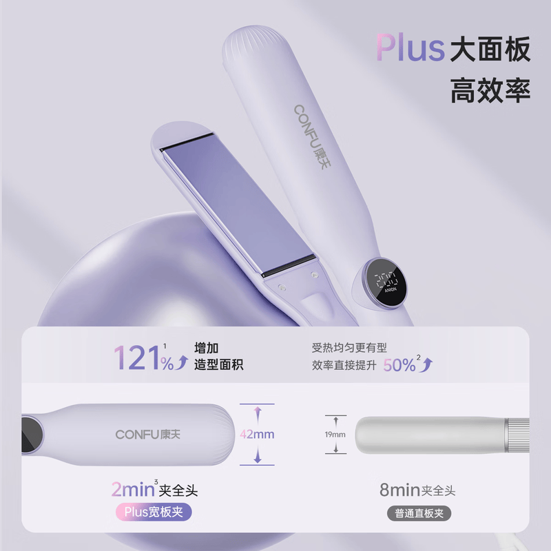 康夫直卷发棒L1雾纱粉高清大图