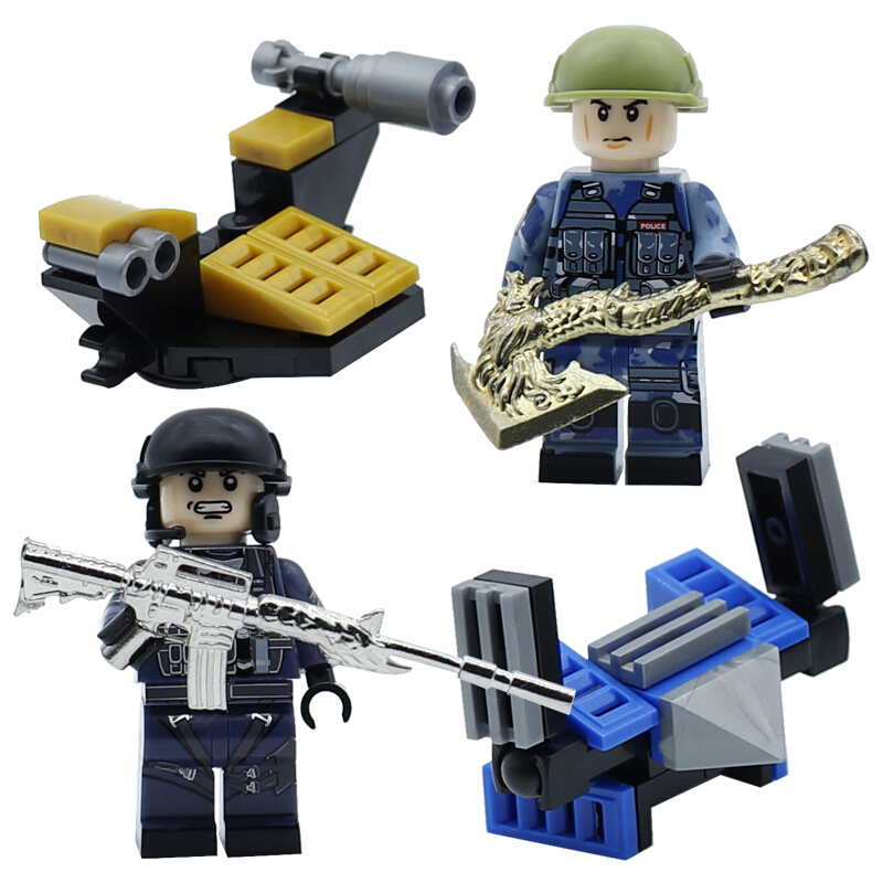 兼容乐高积木城市警察军事人仔拼装拼插玩具消防飞机坦克军舰模型航空