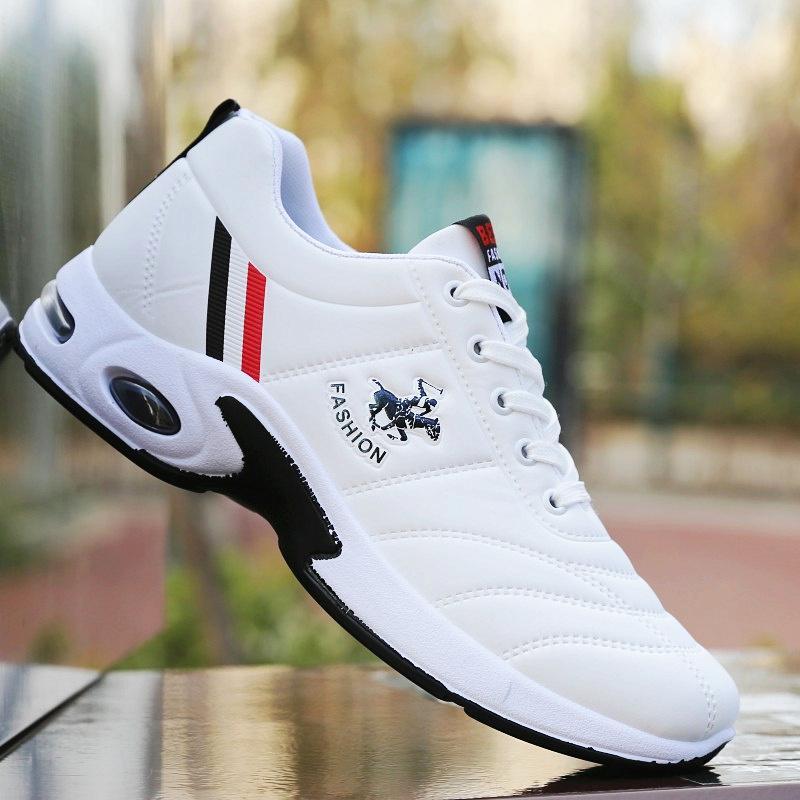 骆驼潮春季新款男士增高鞋韩版潮流休闲运动鞋内增高男鞋白色跑步鞋潮