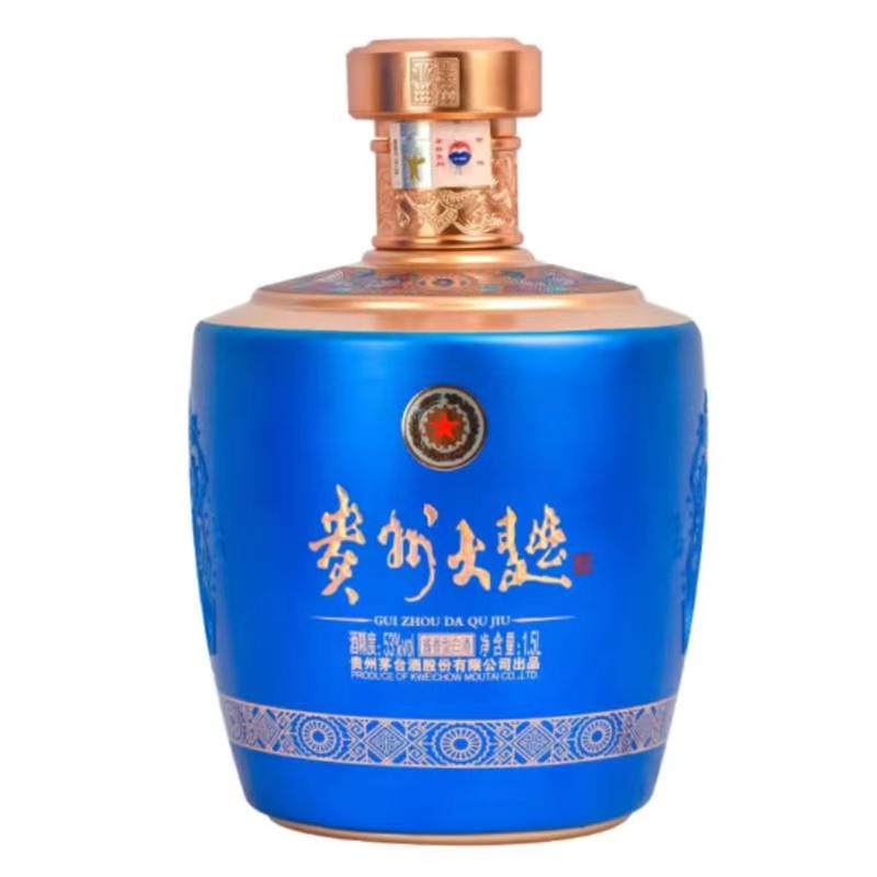 贵州大曲酒 似水流年 53度酱香型白酒1.5L单瓶装