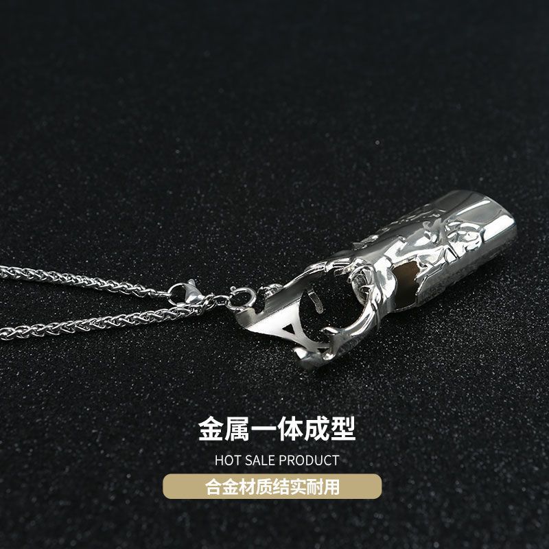 柚子1/2代保护壳-全金属麋鹿 yoo柚子二代保护套潮2代金属保护壳鹿刻潮流时尚挂链防摔防丢奢华