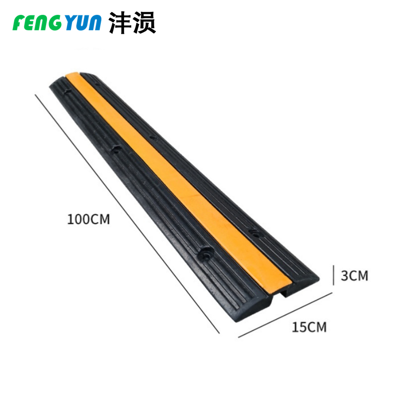 沣涢 橡胶限速带 单线槽100*3cm 个高清大图