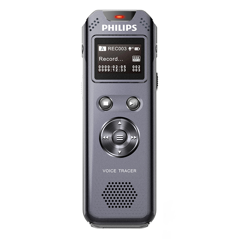 飞利浦(Philips)VTR5810/8G无损录音笔学习会议采访电话录音执法取证内外双录专业高清降噪声控超长续航