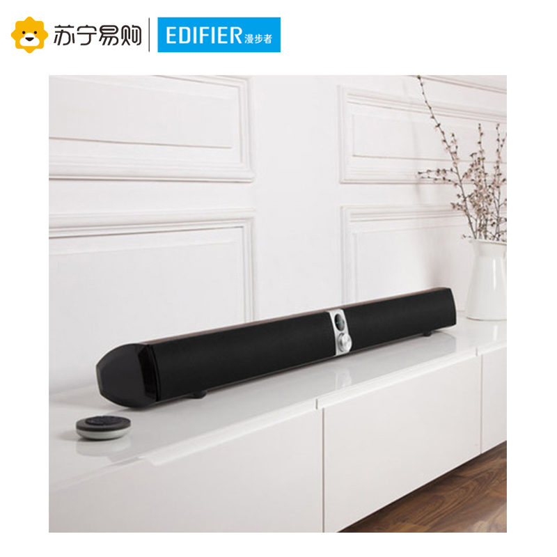 Edifier/漫步者 S50 SOUNDBAR电视音响客厅回音壁2.0声道音箱家用仅有功放无碟机 胡桃木纹色高清大图