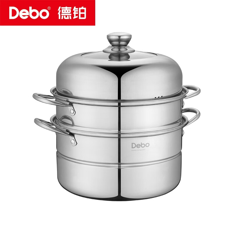 Debo 德铂奥格斯堡不锈钢多用双层蒸锅28cm DEP-285高清大图