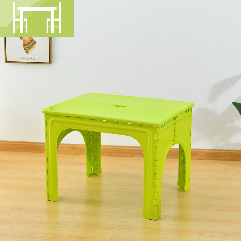 儿童塑料折叠桌子便携式学习小书桌宝宝画画写字台户外餐桌椅套装逸家