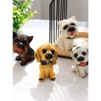 名犬仿真狗装饰品 书桌树脂狗动物摆件 家居创意工艺品电视柜