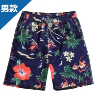 男士沙滩速干裤休闲五分裤亲子裤宽松大码夏季短裤男大裤衩潮