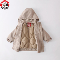 史努比(SNOOPY)童装儿童脱卸羽绒服女中小童宝宝加厚素色洋气时尚保暖羽绒服AJ018
