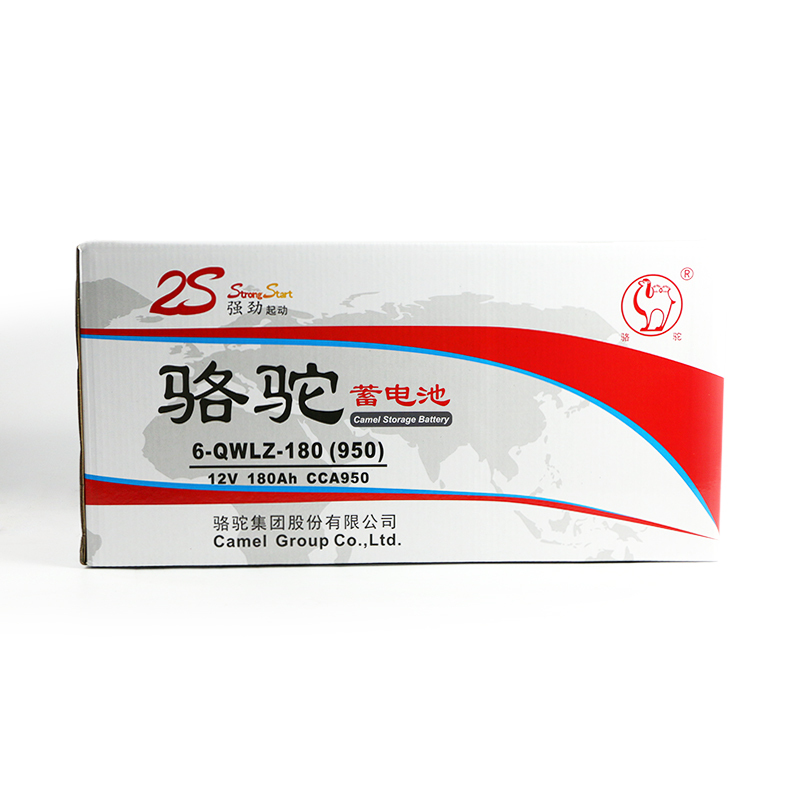 骆驼蓄电池6-QW-180适用于东风卡车P9103/一汽解放J6/中国重汽高清大图