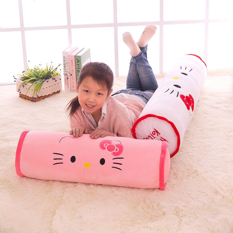 新款热卖 毛绒玩具公仔定制 儿童女生日礼品 kitty小猫情侣长抱枕