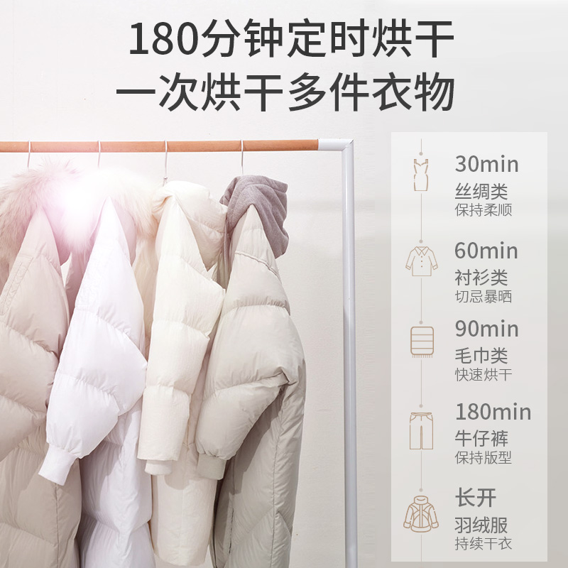 奥克斯605干衣机烘干机家用小型速干衣烘衣机衣物风干机宿舍衣柜 宝蓝色加强款+毛巾架高清大图