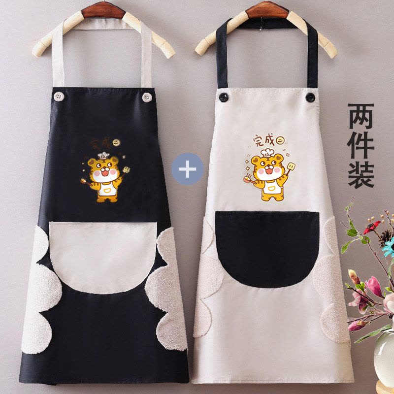 围裙罩衣厨房家用防水防油污餐饮专用男女做饭炒菜工作服卡通围腰图片