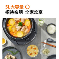 九阳电压力锅家用双胆5L高压饭煲智能全自动多功能 星耀金5L