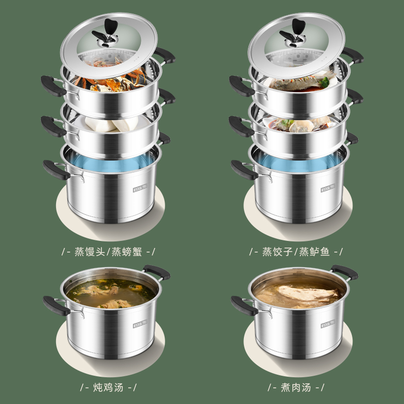 伯尔尼斯德厨（三层蒸锅）高清大图