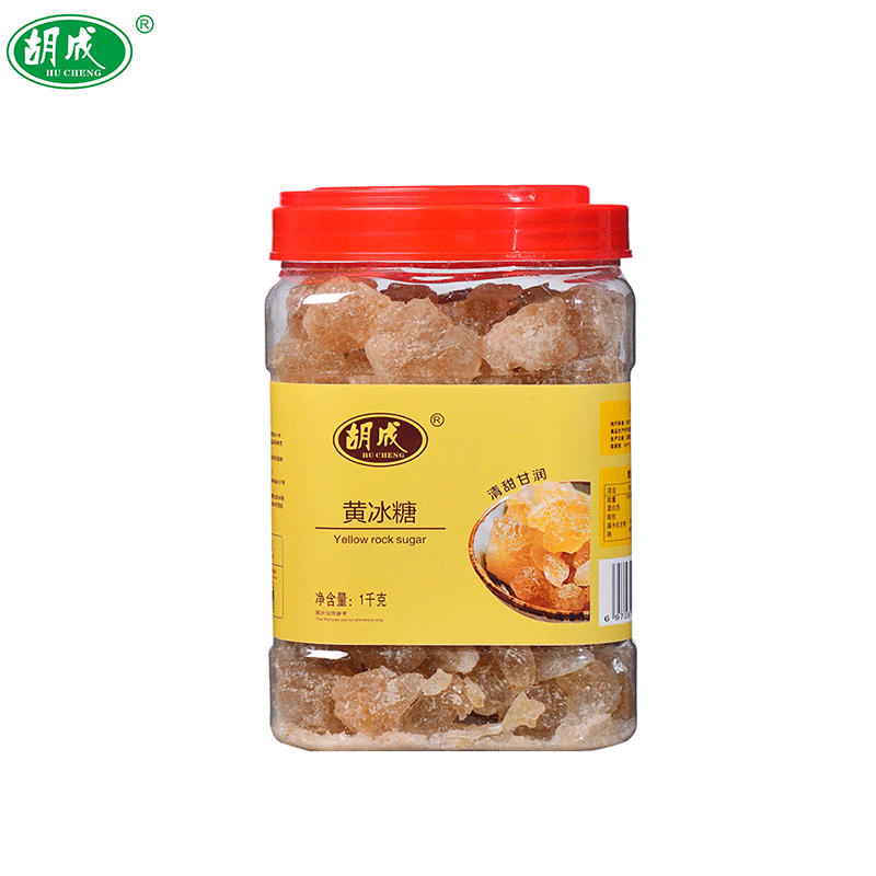 胡成 优质黄冰糖 1000g/罐高清大图
