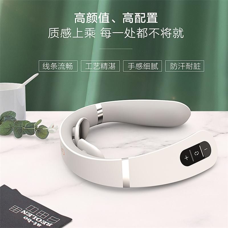 攀高智能颈椎按摩仪PG-2601B18皓月白高清大图