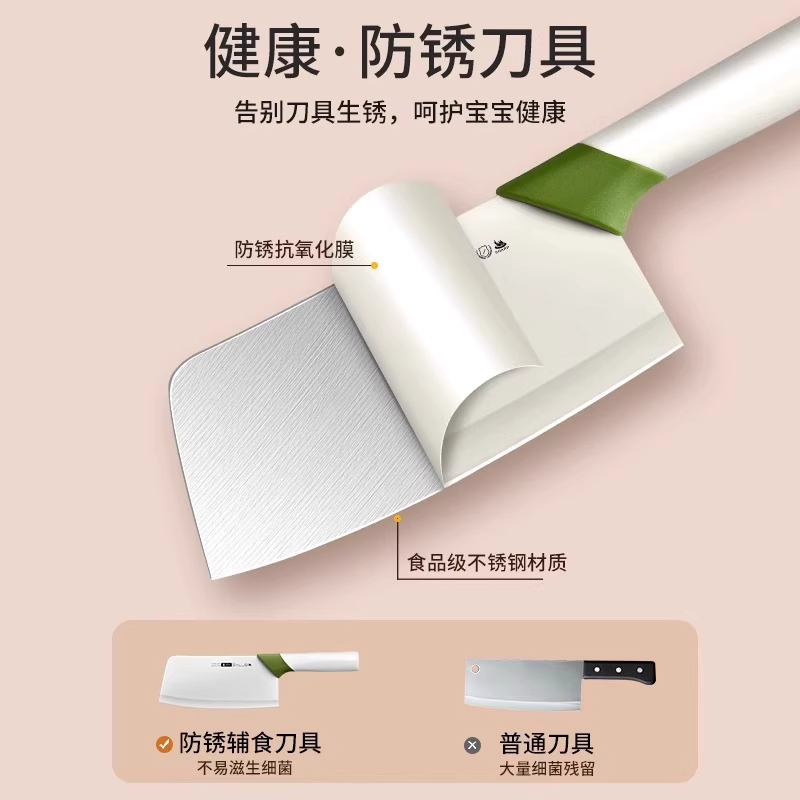 厨房刀具不锈钢全套厨具家用锋利切菜切肉砍骨刀套装组合7163高清大图