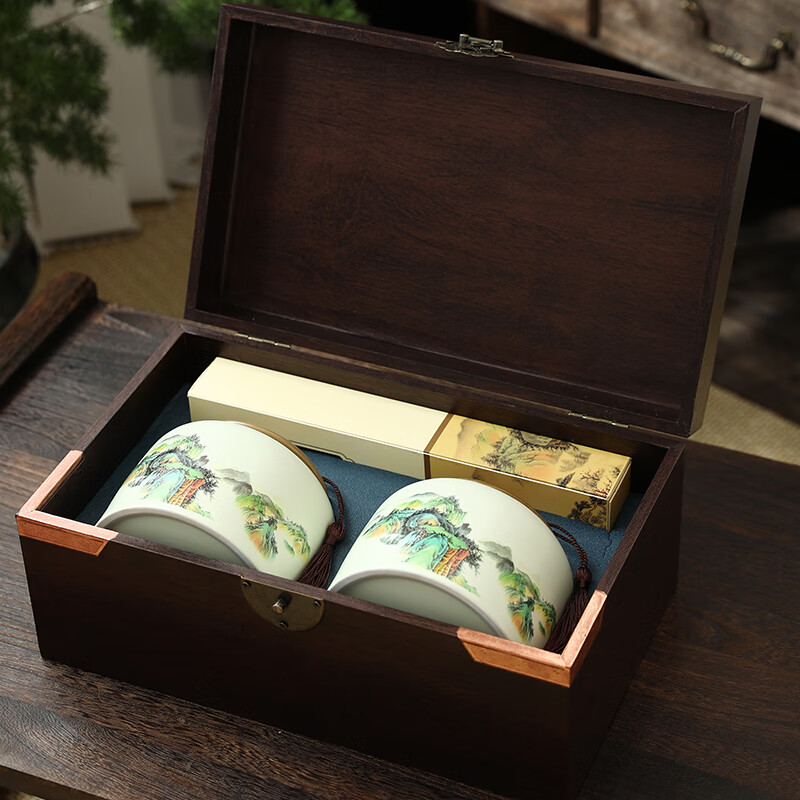 杭颂(HANGSONG)2025年新茶绿茶山峰龙井茶特级290g明前茶叶组合高清大图