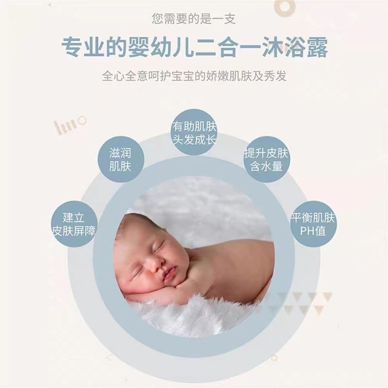 [保税直发]Cetaphil 丝塔芙婴儿温和洗发沐浴露二合一 温和不刺激金盏花 洗发沐浴露2合1 400ml图片