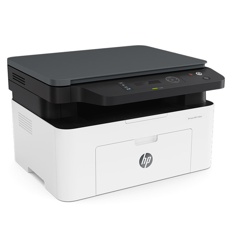 惠普 Laser MFP 136NW黑白A4激光多功能一体机(打印 复印 扫描 邮箱)(ZX)