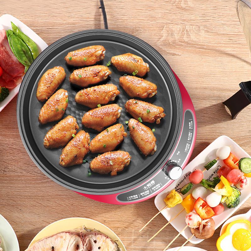 电饼铛家用烙饼锅双面大号煎饼锅多功能全自动电饼档饼铛锅曜石黑标准